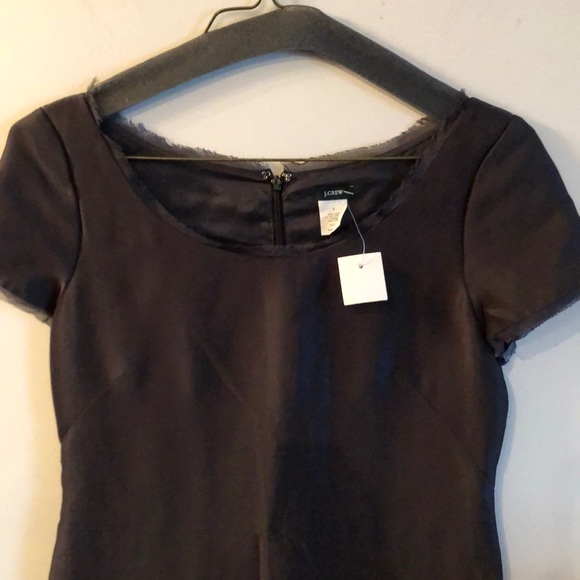 J. Crew Dresses & Skirts - New J Crew gray silk shift dress sz 2